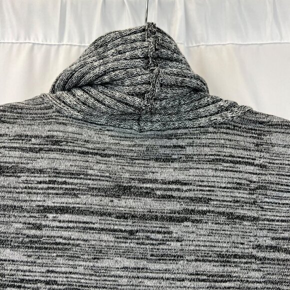 The Limited Cowl Neck Long Sleeve Pullover Tunic Sweater Gray Striped XS New - Picture 5 of 9